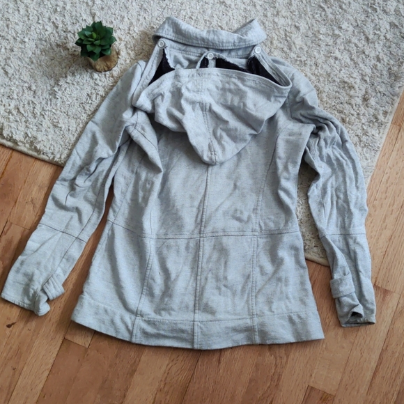 Heather Gray Hurley Hooded Coat - Picture 2 of 4